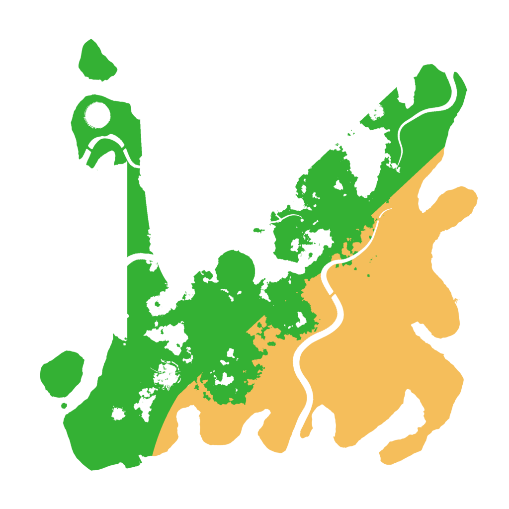 Biome Rust Map: Procedural Map, Size: 3500, Seed: 972572685