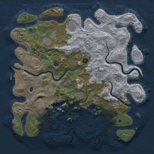 Thumbnail Rust Map: Procedural Map, Size: 4250, Seed: 492976035, 15 Monuments