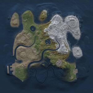 Thumbnail Rust Map: Procedural Map, Size: 2500, Seed: 89297, 7 Monuments