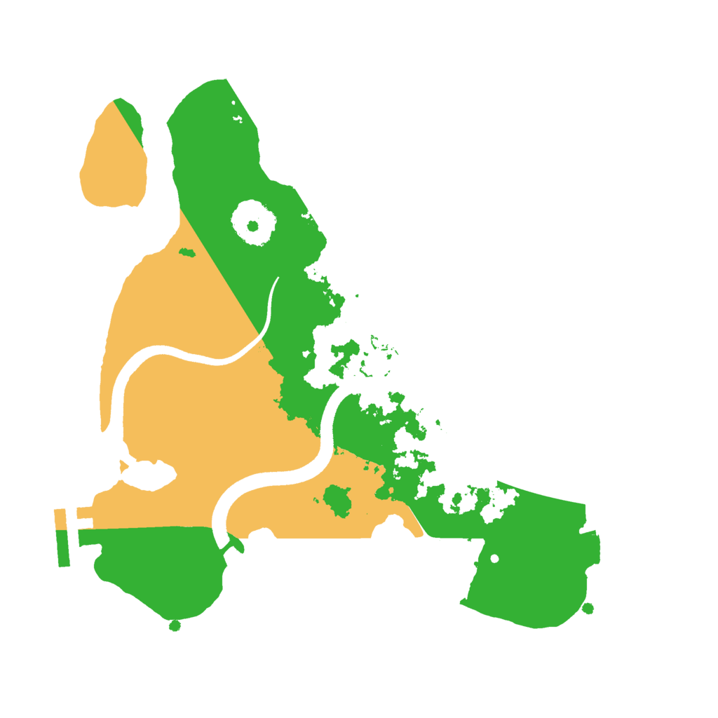 Biome Rust Map: Procedural Map, Size: 2500, Seed: 89297