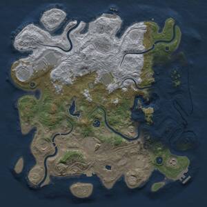 Thumbnail Rust Map: Procedural Map, Size: 4250, Seed: 1819443001, 17 Monuments