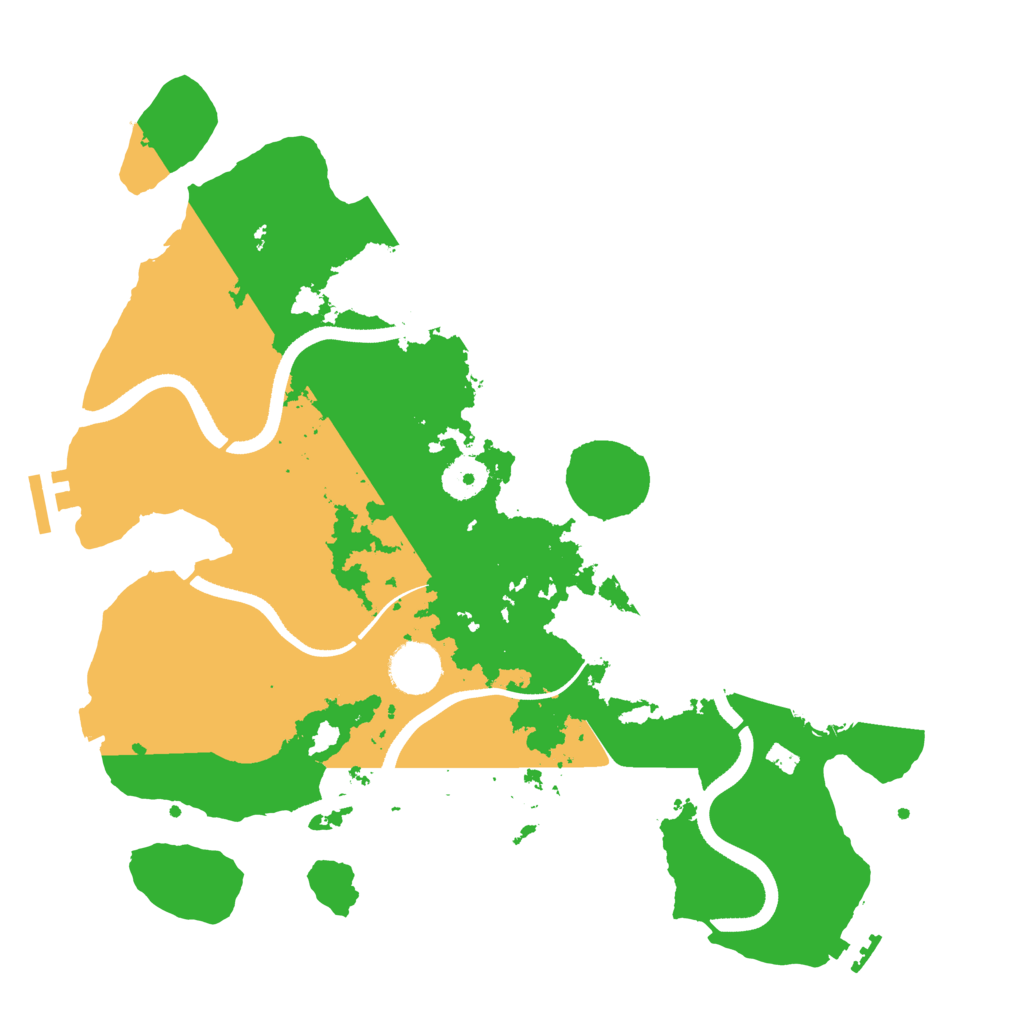 Biome Rust Map: Procedural Map, Size: 3500, Seed: 1601896491