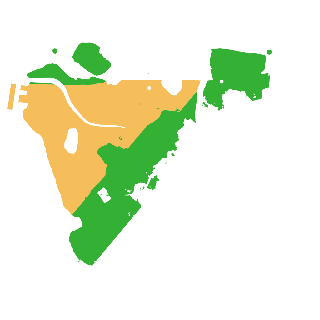 Biome Rust Map: Procedural Map, Size: 2500, Seed: 743626748