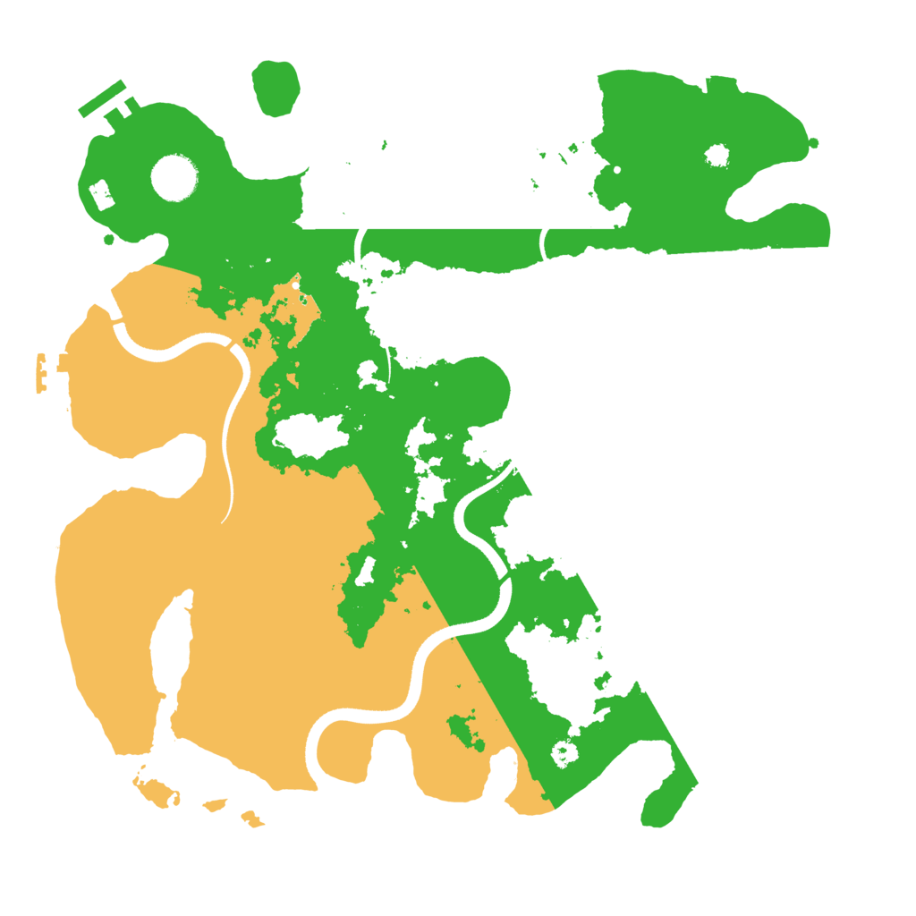 Biome Rust Map: Procedural Map, Size: 3500, Seed: 382986729