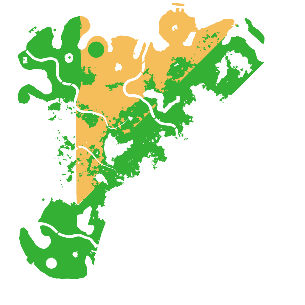 Biome Rust Map: Procedural Map, Size: 5000, Seed: 20260604