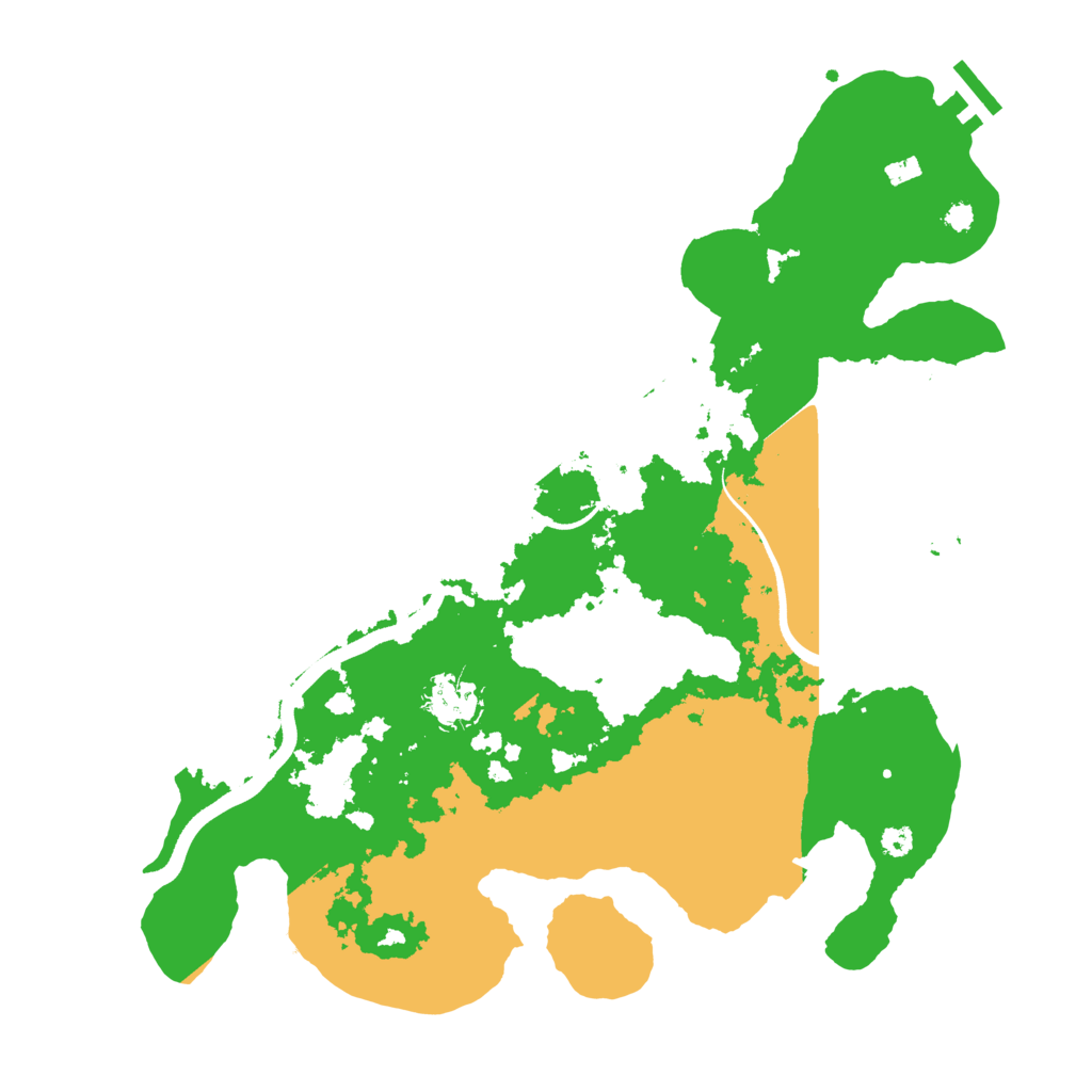 Biome Rust Map: Procedural Map, Size: 3500, Seed: 1337101