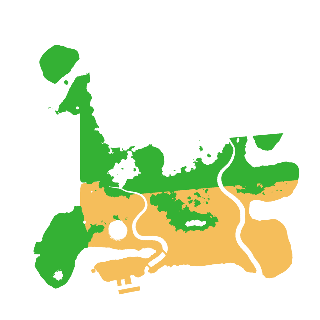 Biome Rust Map: Procedural Map, Size: 3000, Seed: 2038094587