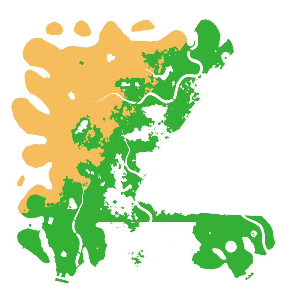 Biome Rust Map: Procedural Map, Size: 4500, Seed: 93078649