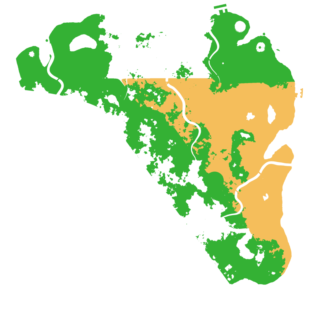 Biome Rust Map: Procedural Map, Size: 5000, Seed: 2070658172