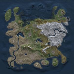 Thumbnail Rust Map: Procedural Map, Size: 4000, Seed: 269058289, 14 Monuments