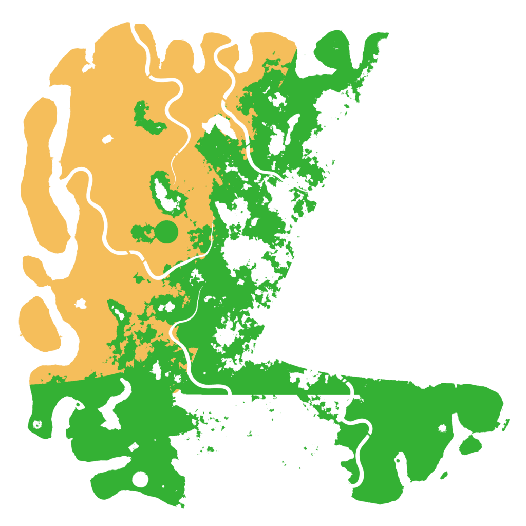 Biome Rust Map: Procedural Map, Size: 6000, Seed: 543216789
