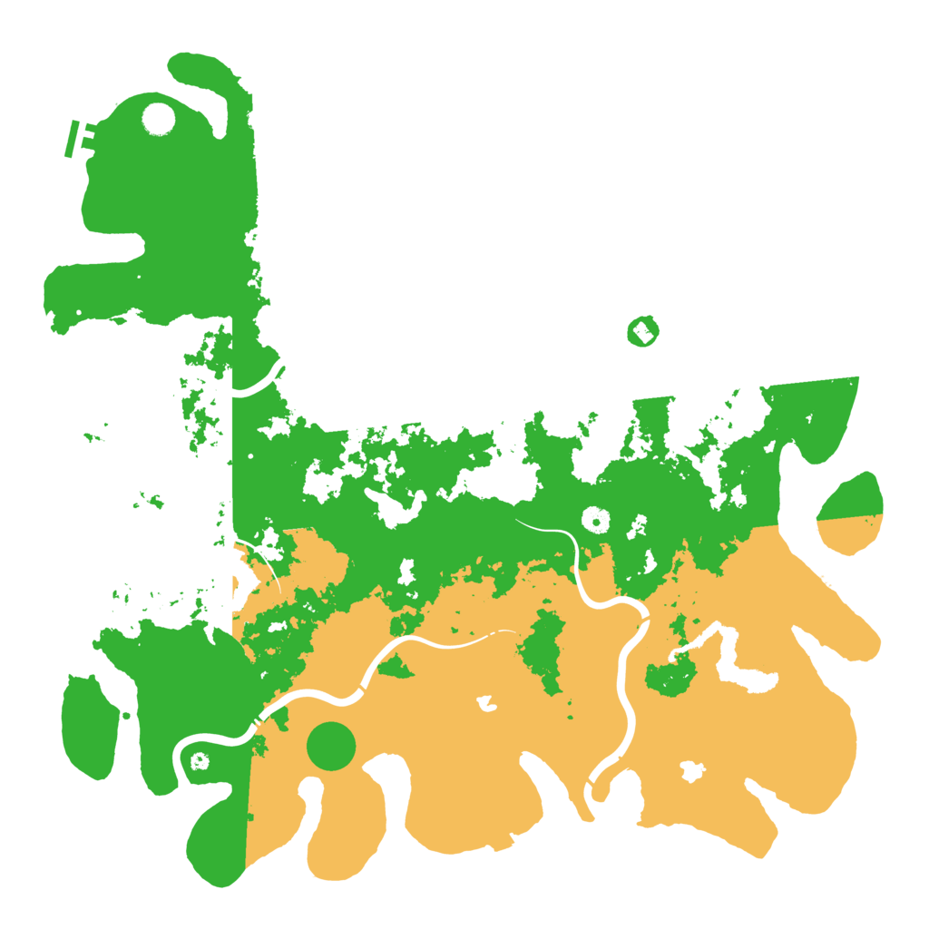 Biome Rust Map: Procedural Map, Size: 5000, Seed: 4604362