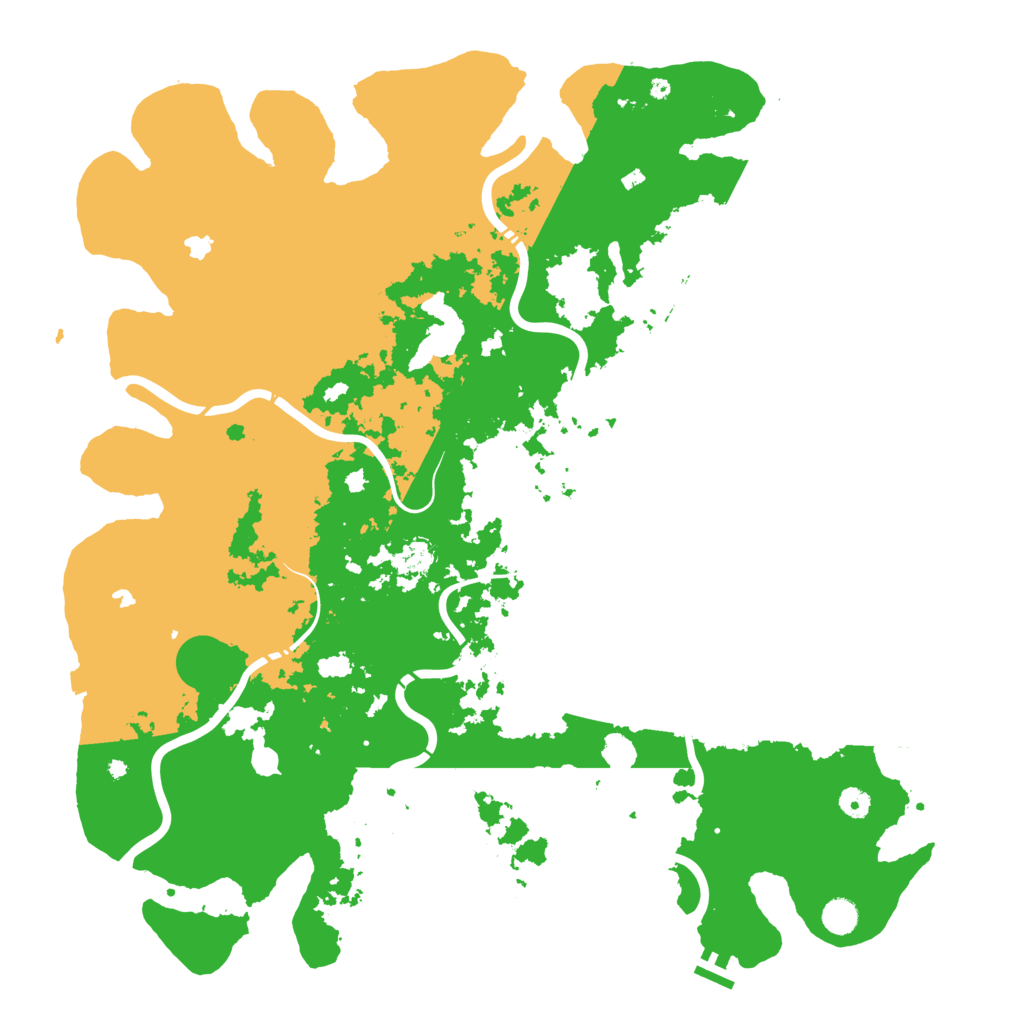 Biome Rust Map: Procedural Map, Size: 5000, Seed: 523164766