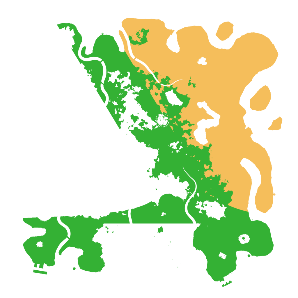 Biome Rust Map: Procedural Map, Size: 4350, Seed: 4062026