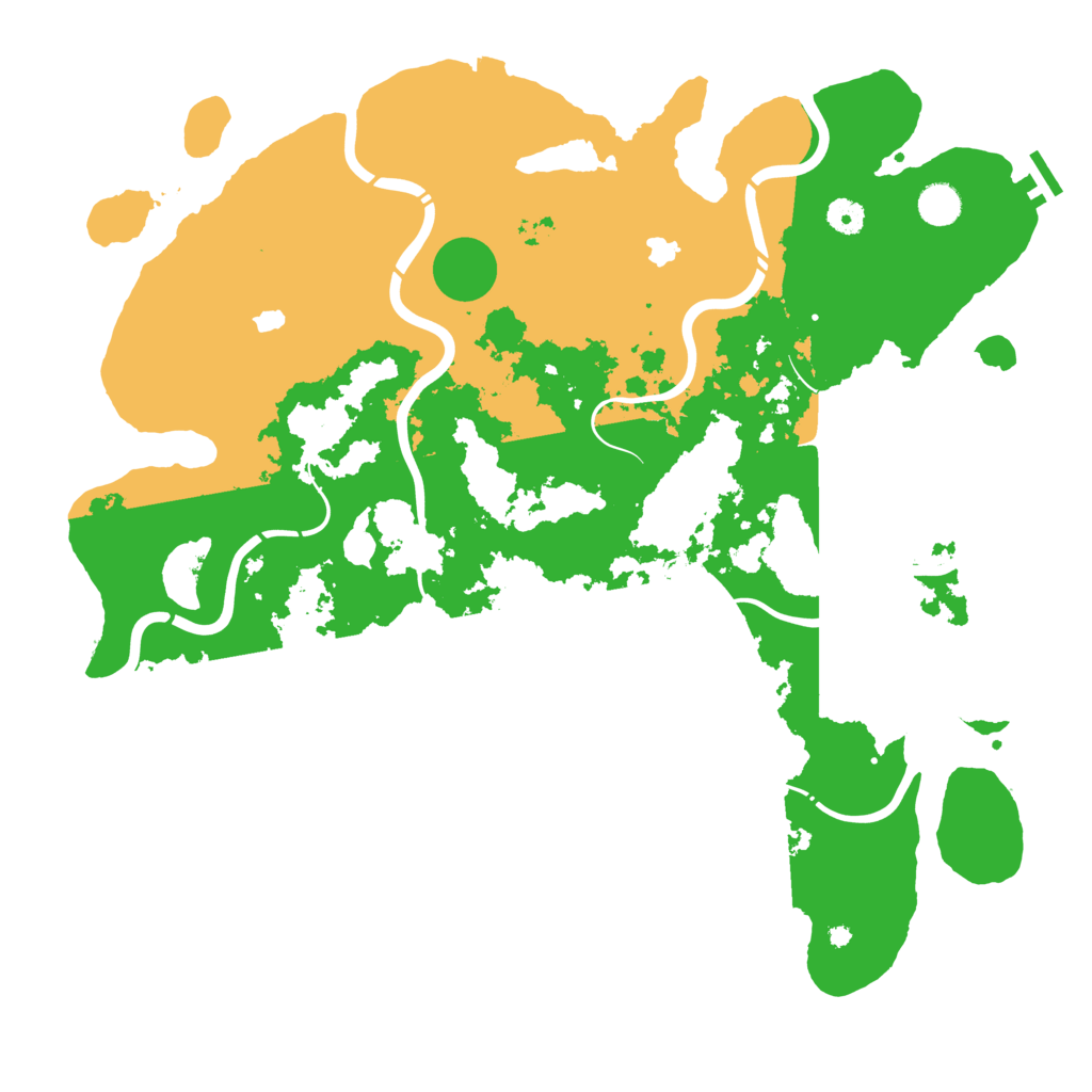 Biome Rust Map: Procedural Map, Size: 4500, Seed: 199921627