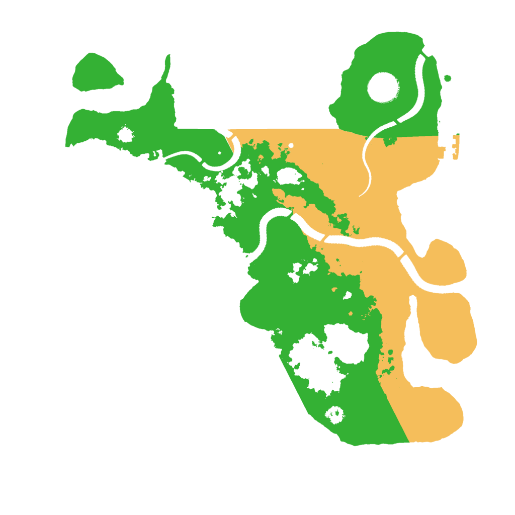 Biome Rust Map: Procedural Map, Size: 3000, Seed: 1593