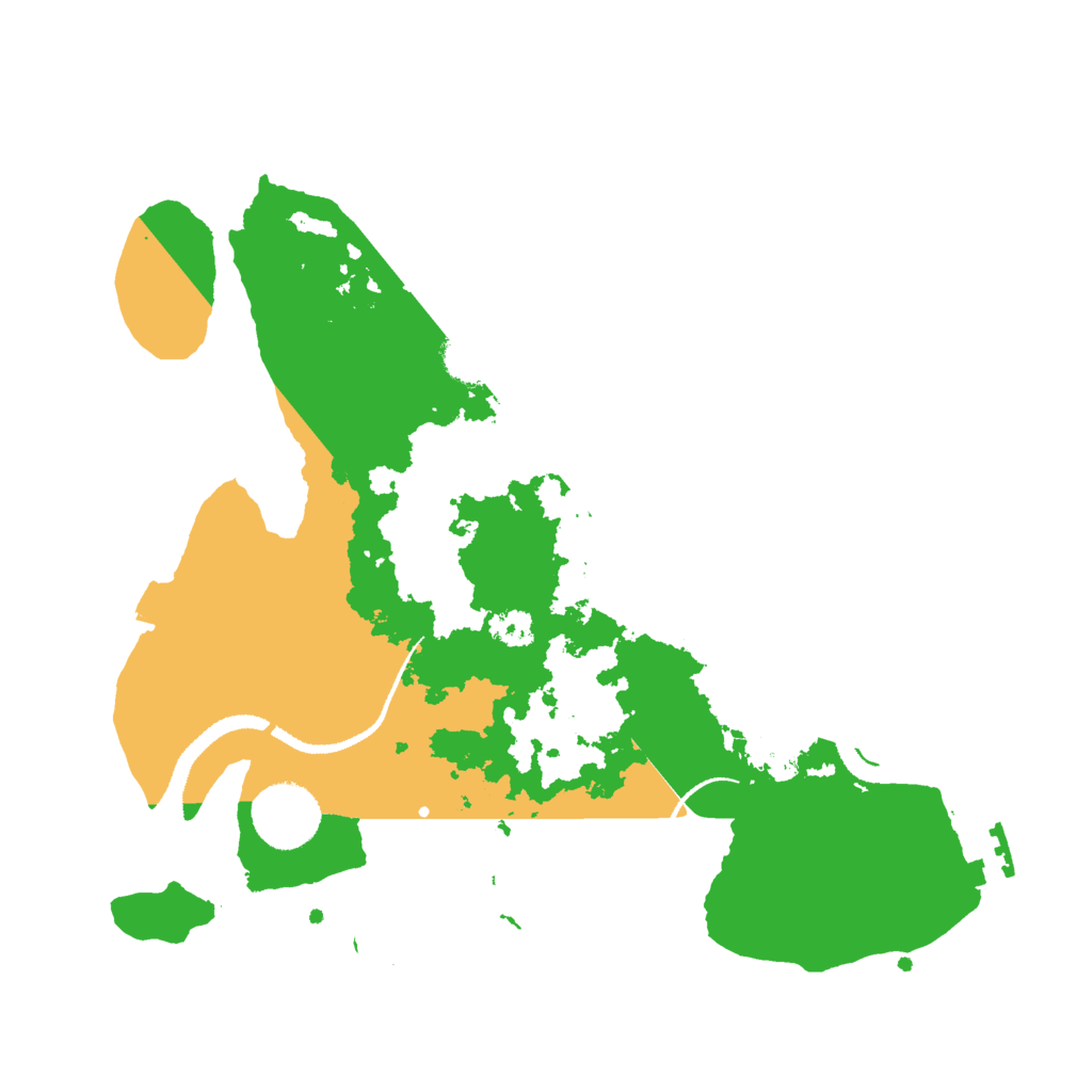 Biome Rust Map: Procedural Map, Size: 3000, Seed: 5491