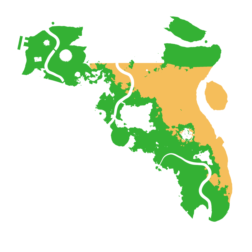 Biome Rust Map: Procedural Map, Size: 3700, Seed: 761713477