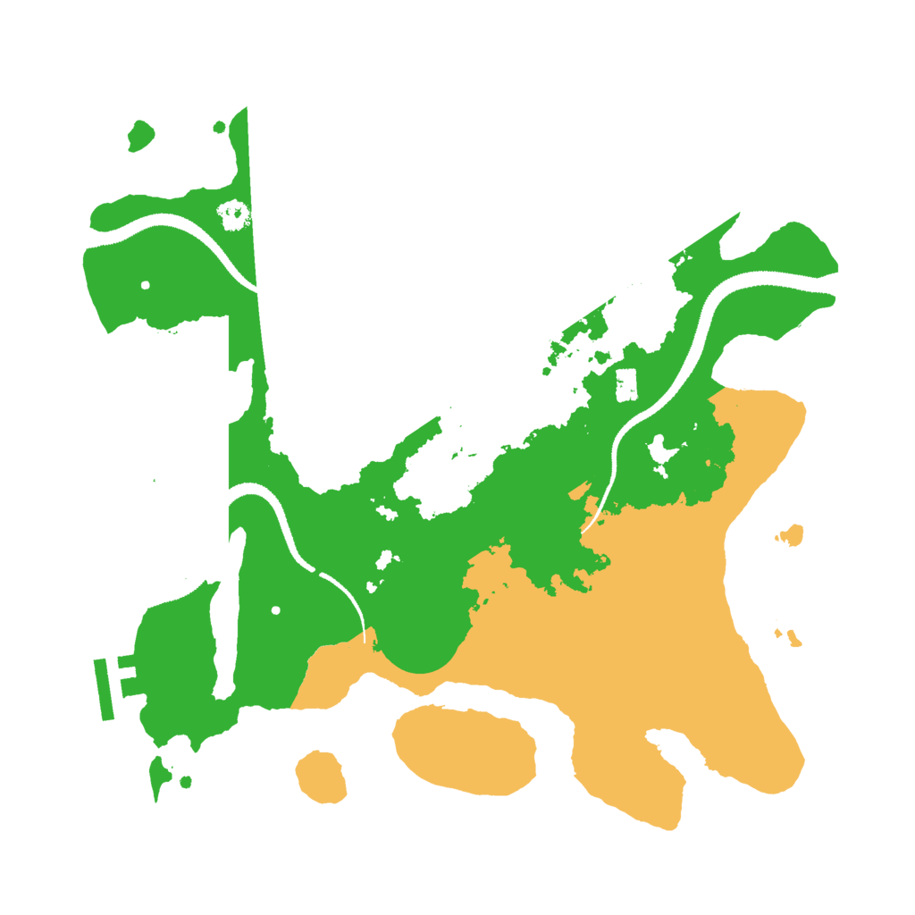 Biome Rust Map: Procedural Map, Size: 3000, Seed: 249964452