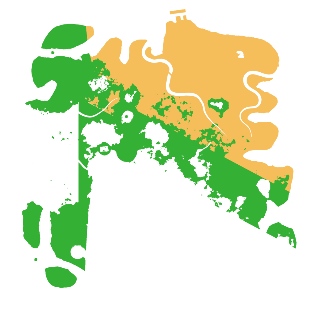Biome Rust Map: Procedural Map, Size: 4000, Seed: 53927