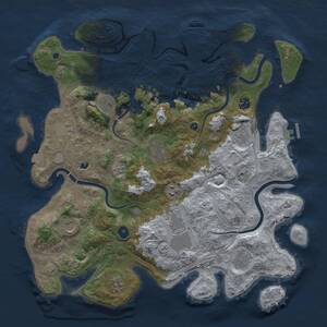 Thumbnail Rust Map: Procedural Map, Size: 4250, Seed: 749291355, 17 Monuments