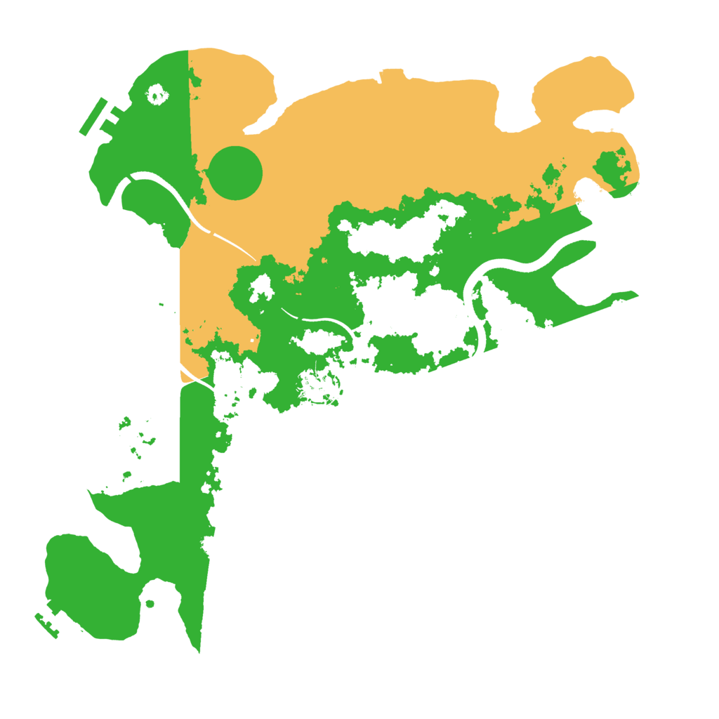 Biome Rust Map: Procedural Map, Size: 3500, Seed: 1099931308