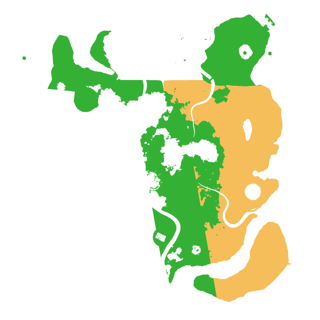 Biome Rust Map: Procedural Map, Size: 3500, Seed: 944977027