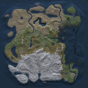 Thumbnail Rust Map: Procedural Map, Size: 4250, Seed: 532676582, 17 Monuments