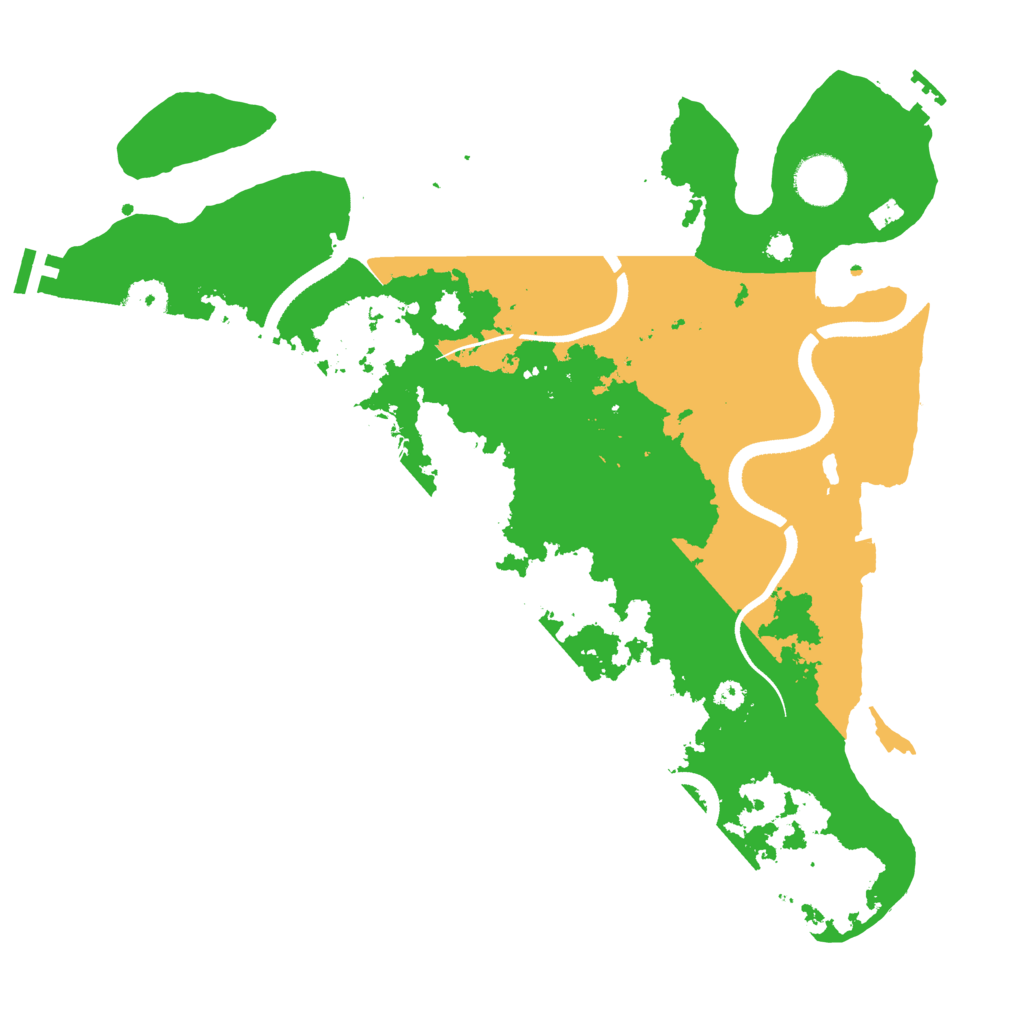 Biome Rust Map: Procedural Map, Size: 3500, Seed: 274308153