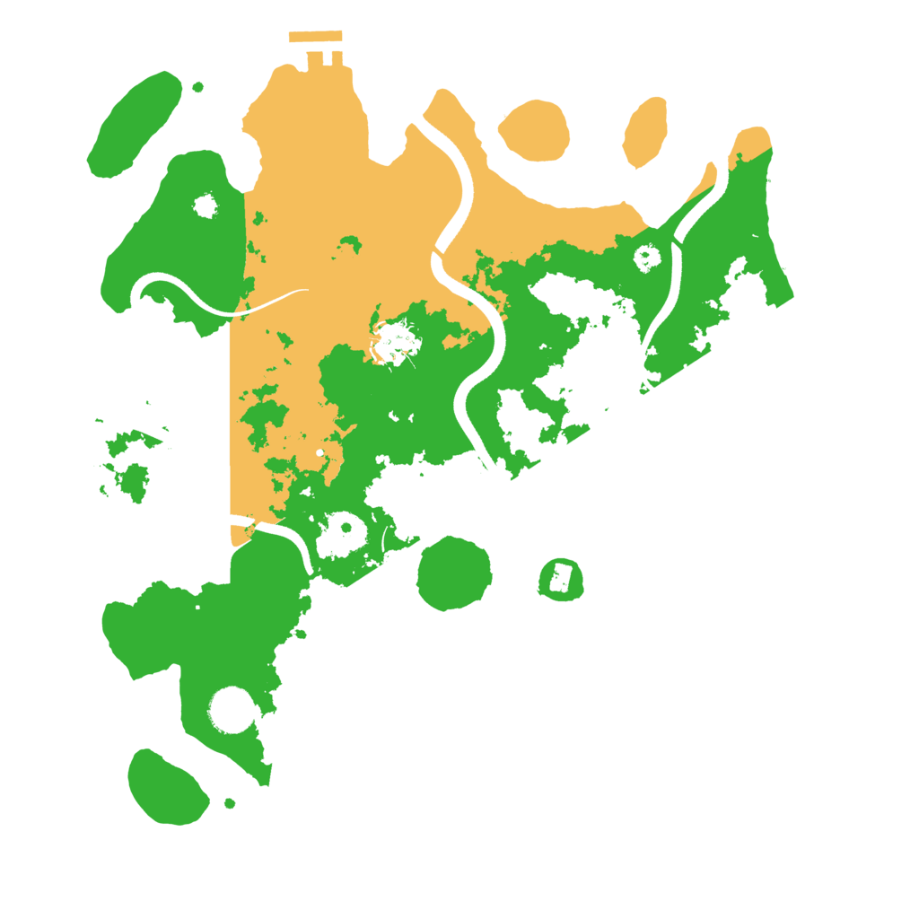 Biome Rust Map: Procedural Map, Size: 3500, Seed: 214156654