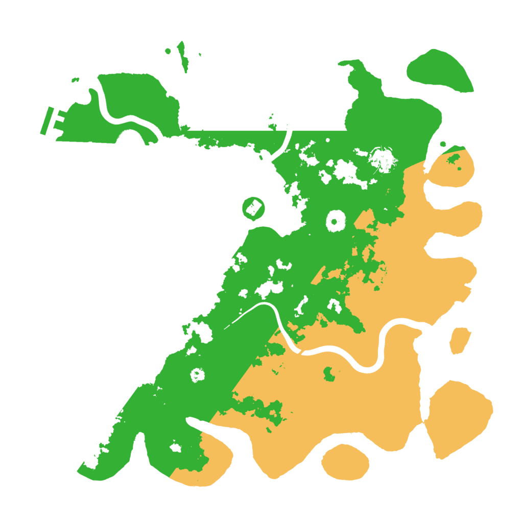 Biome Rust Map: Procedural Map, Size: 3700, Seed: 17654822