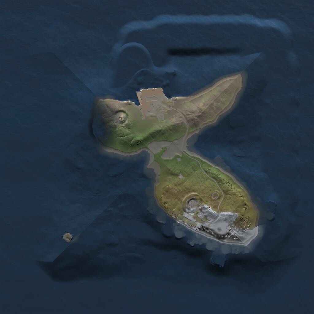 Rust Map: Procedural Map, Size: 1400, Seed: 1565397088, 1 Monuments