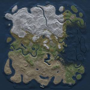 Thumbnail Rust Map: Procedural Map, Size: 4800, Seed: 1596678129, 17 Monuments