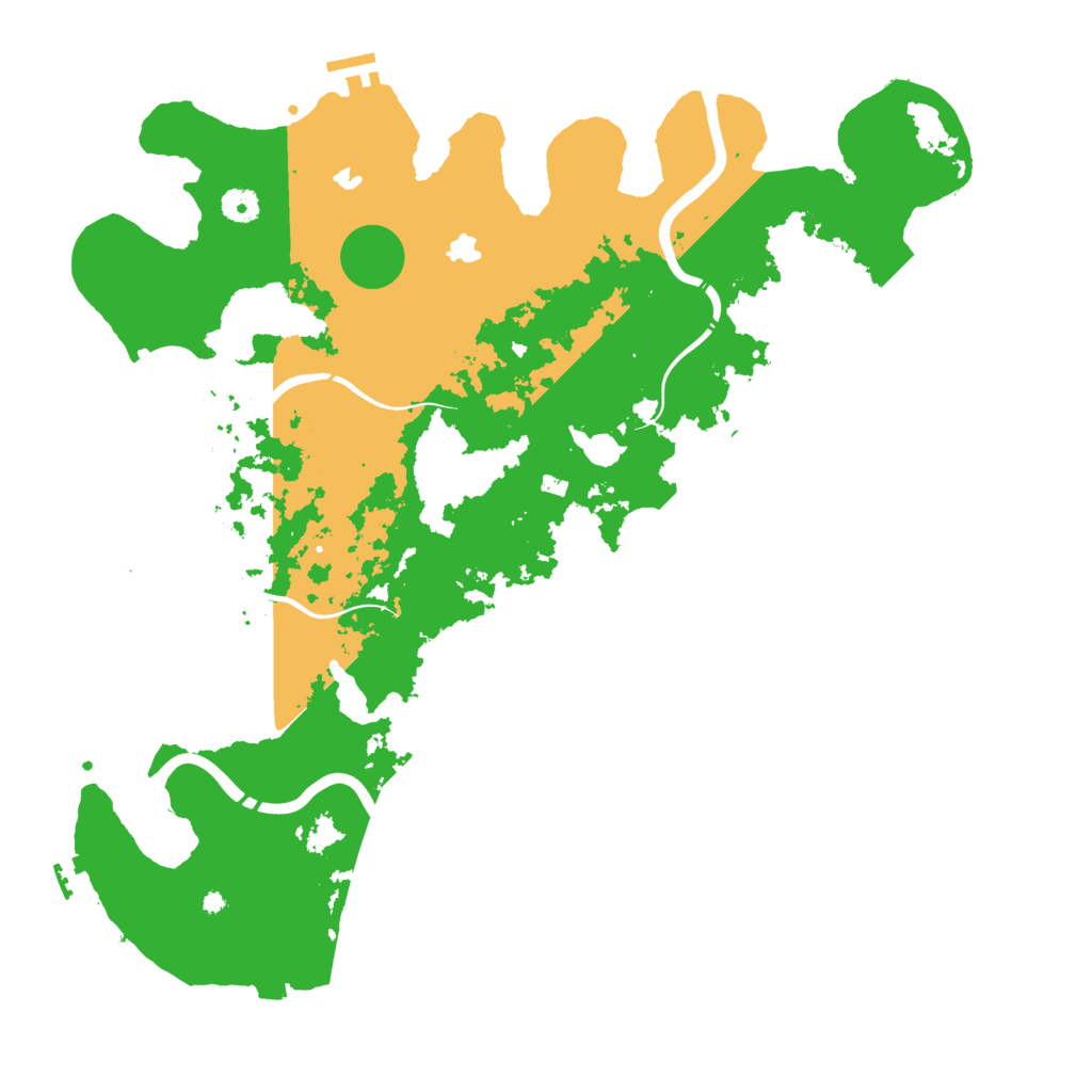 Biome Rust Map: Procedural Map, Size: 4500, Seed: 20260604
