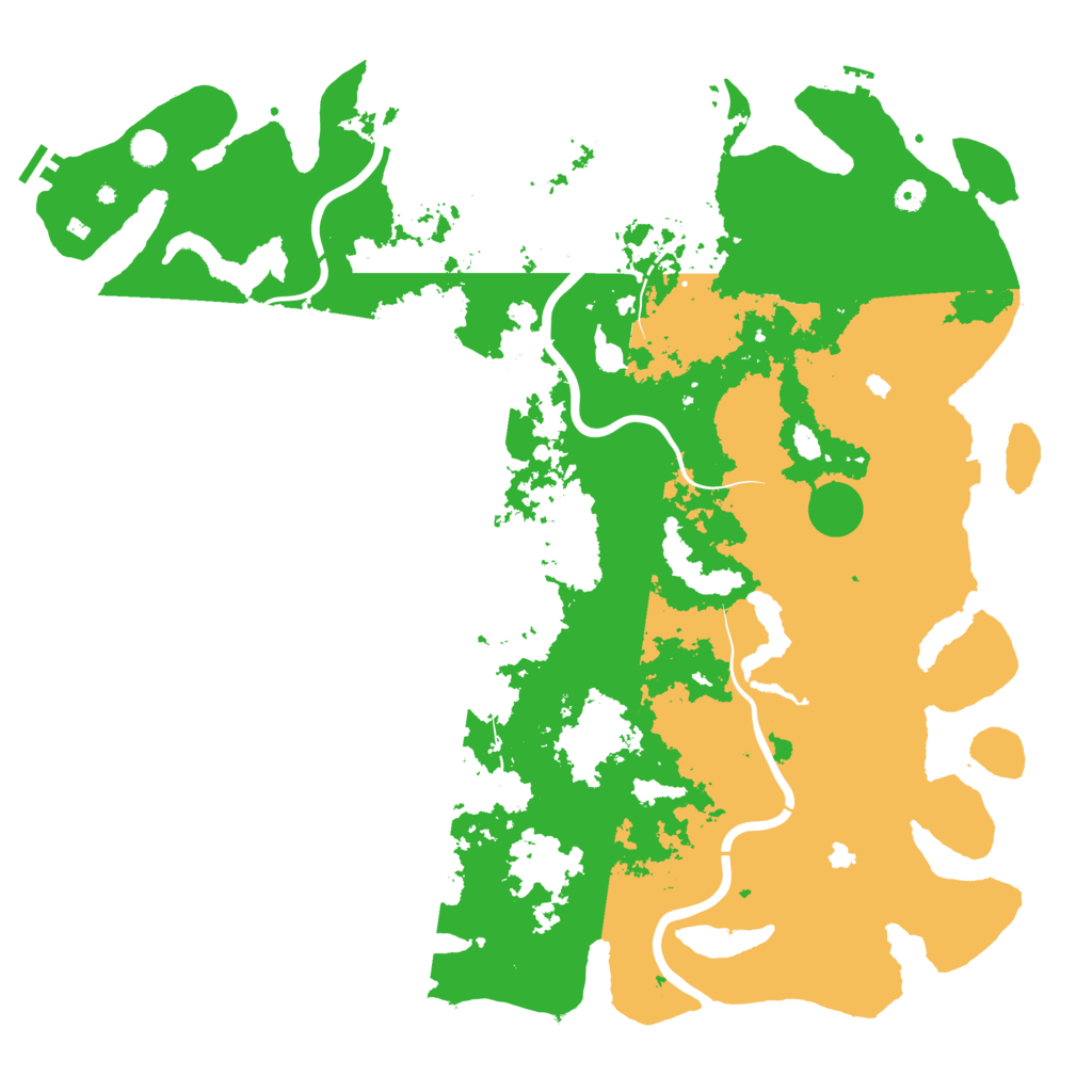 Biome Rust Map: Procedural Map, Size: 5250, Seed: 1359952574