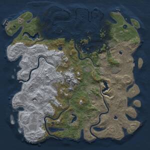 Thumbnail Rust Map: Procedural Map, Size: 5250, Seed: 1359952574, 17 Monuments