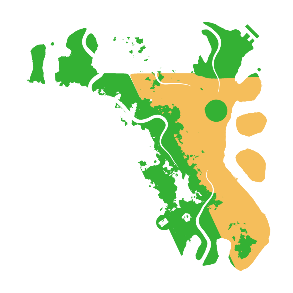 Biome Rust Map: Procedural Map, Size: 3500, Seed: 33839739