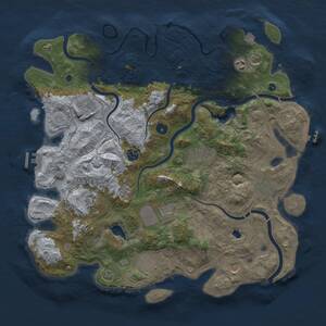 Thumbnail Rust Map: Procedural Map, Size: 4250, Seed: 587935, 16 Monuments