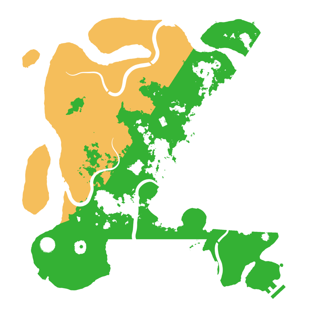 Biome Rust Map: Procedural Map, Size: 3700, Seed: 501101323