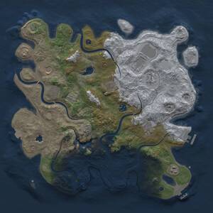 Thumbnail Rust Map: Procedural Map, Size: 4000, Seed: 330265039, 15 Monuments