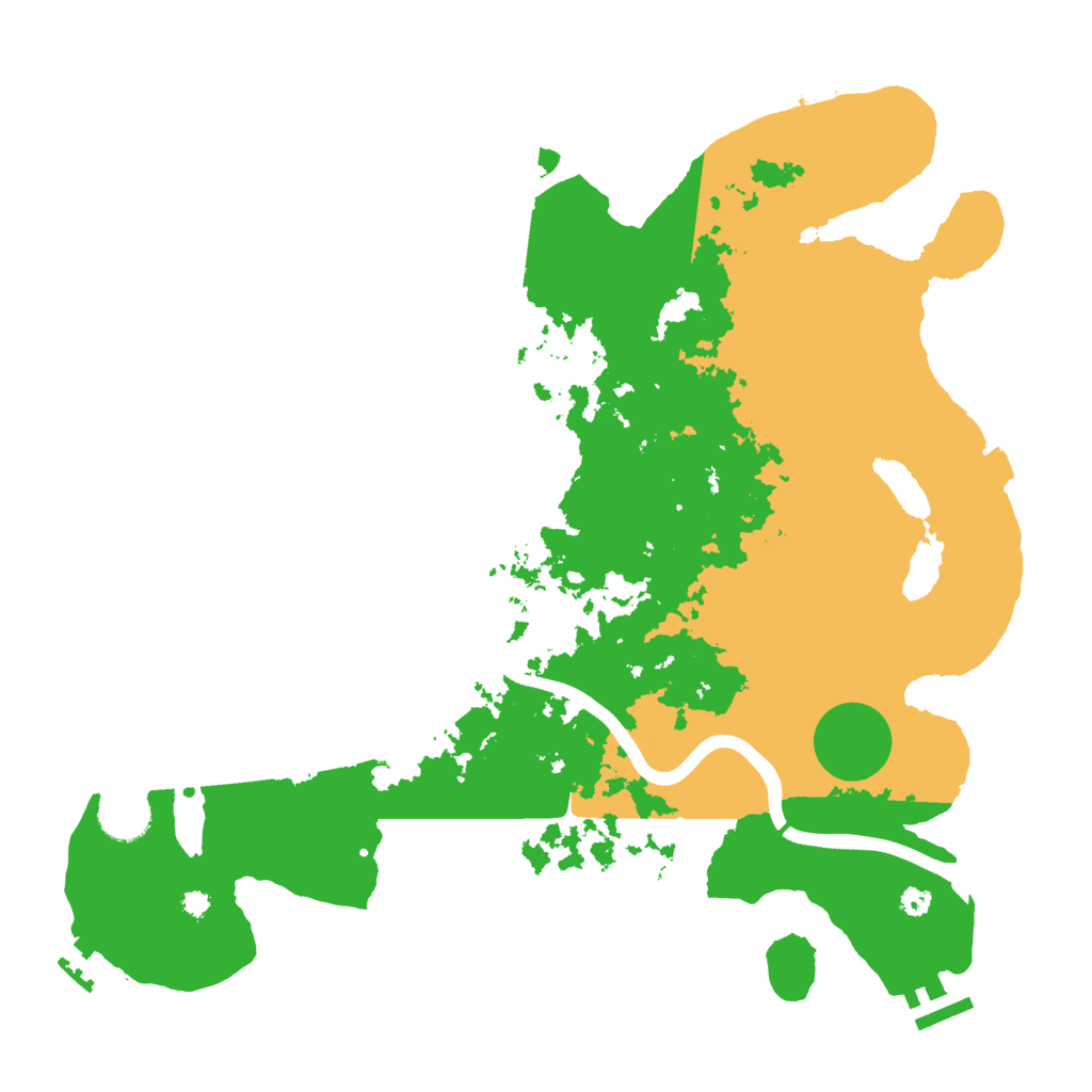 Biome Rust Map: Procedural Map, Size: 3700, Seed: 1710282180