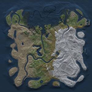 Thumbnail Rust Map: Procedural Map, Size: 4250, Seed: 774686442, 15 Monuments