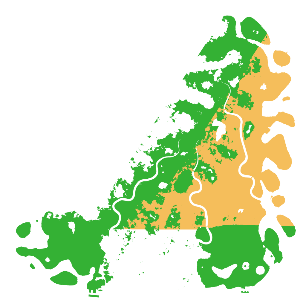 Biome Rust Map: Procedural Map, Size: 6000, Seed: 574700616