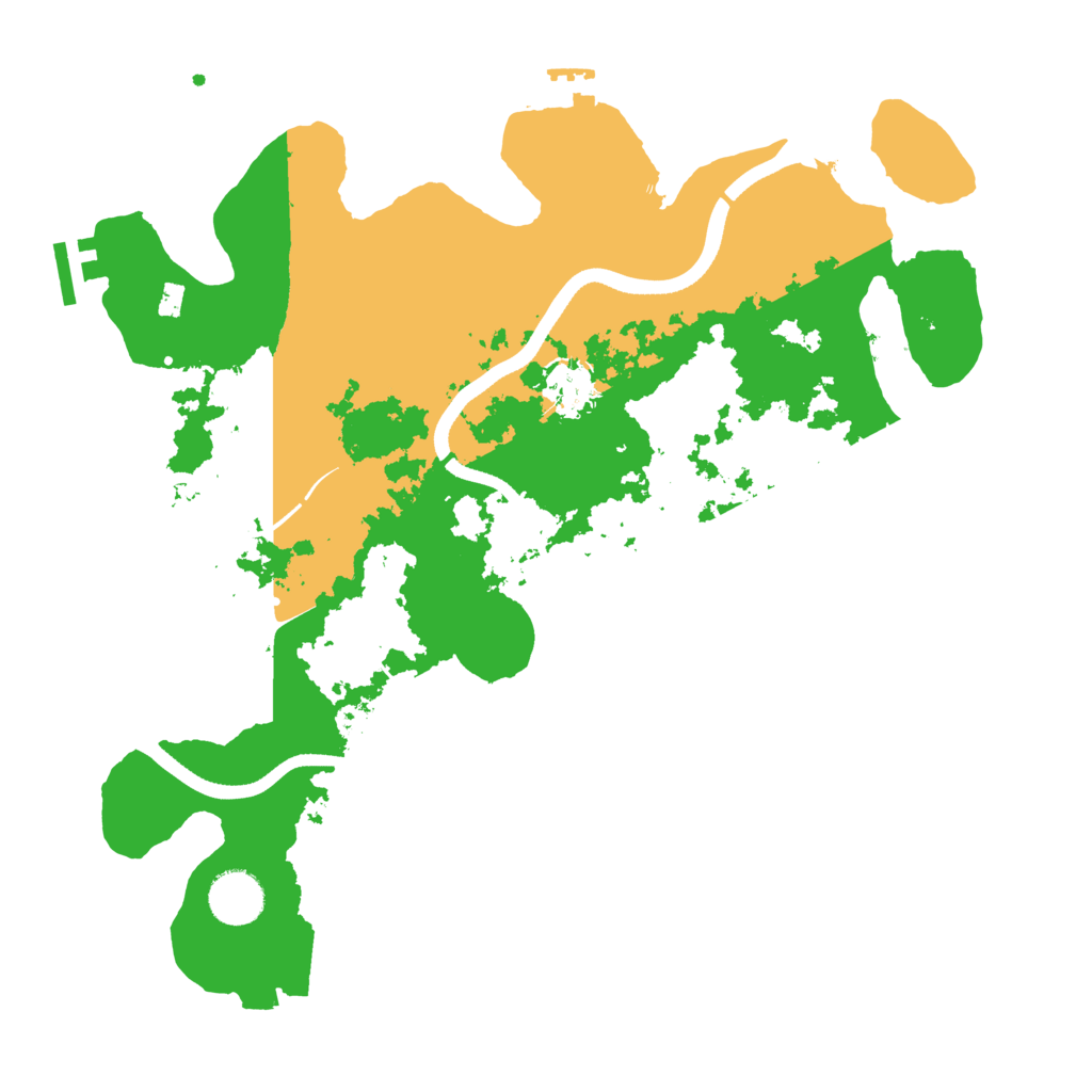Biome Rust Map: Procedural Map, Size: 3500, Seed: 2045144117