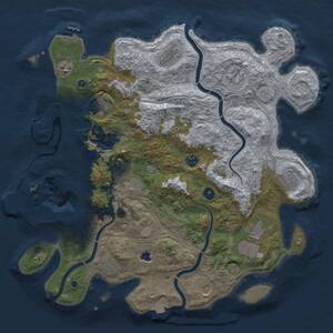 Thumbnail Rust Map: Procedural Map, Size: 4250, Seed: 1506041084, 17 Monuments
