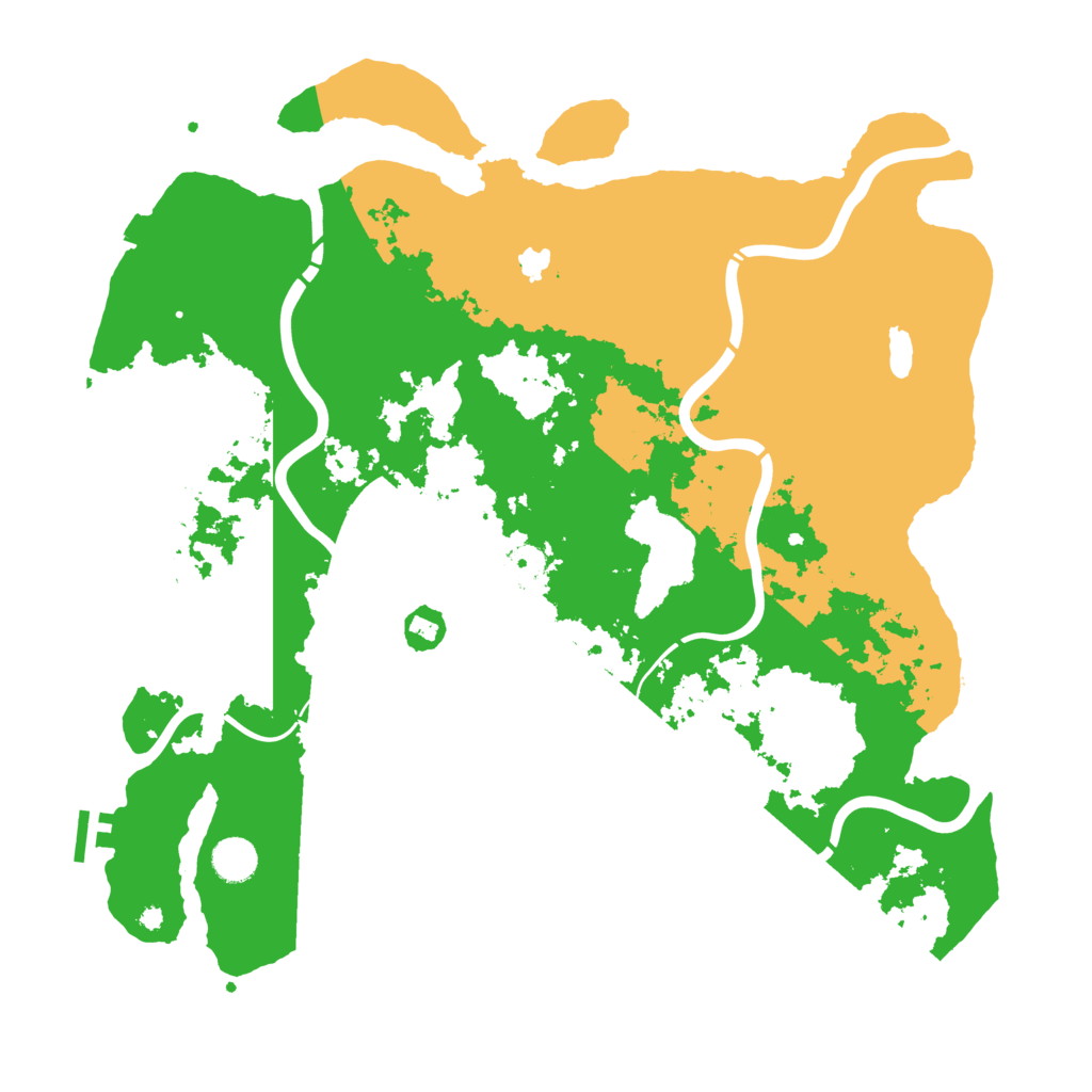 Biome Rust Map: Procedural Map, Size: 4250, Seed: 518116278