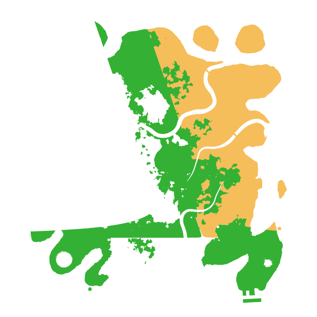 Biome Rust Map: Procedural Map, Size: 3500, Seed: 57194167