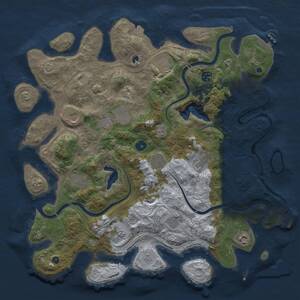 Thumbnail Rust Map: Procedural Map, Size: 4250, Seed: 363652429, 17 Monuments
