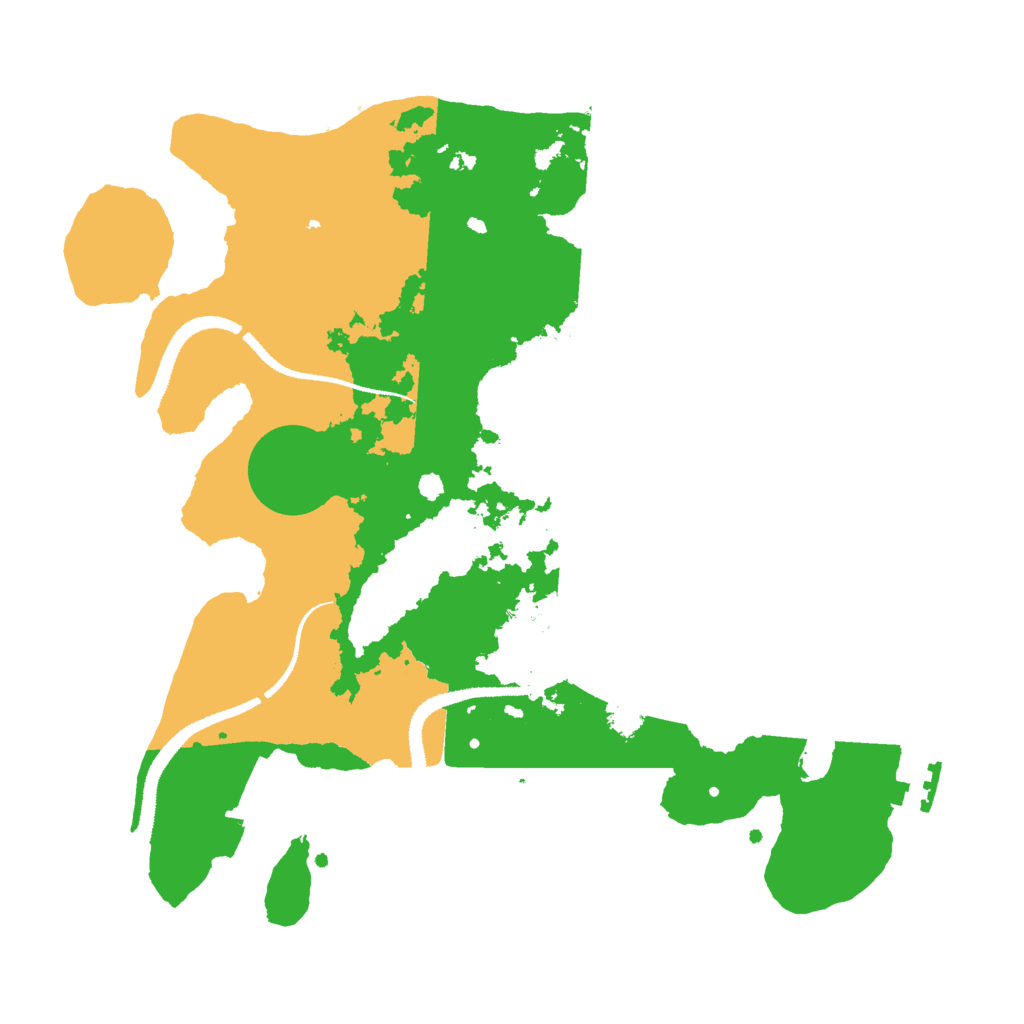 Biome Rust Map: Procedural Map, Size: 3000, Seed: 845258090