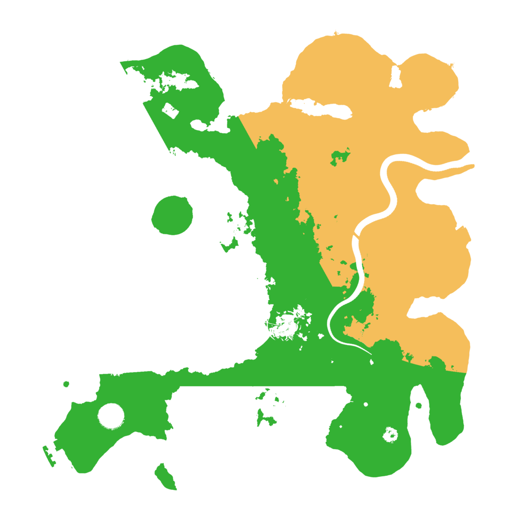 Biome Rust Map: Procedural Map, Size: 3500, Seed: 278105443